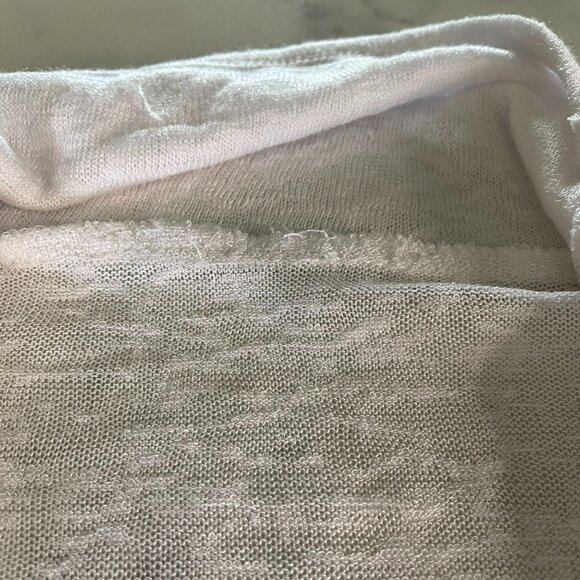 White Light Bolero Style wrap Cover 3/4 Sleeve Open Front - Picture 9 of 15